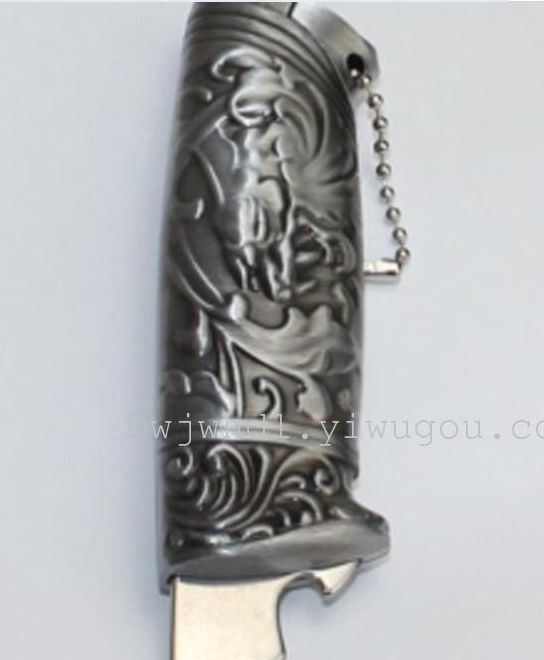 批发零售多功能高档打火机开瓶器开罐器白底实物图