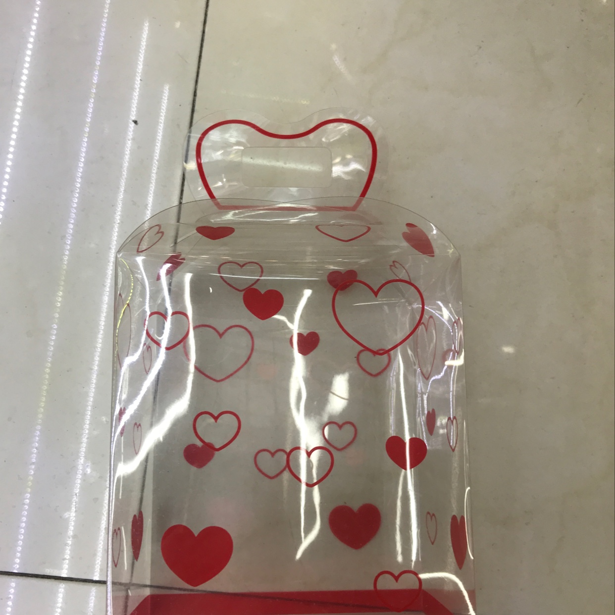 PVC印红色14.5x12.5x8.5