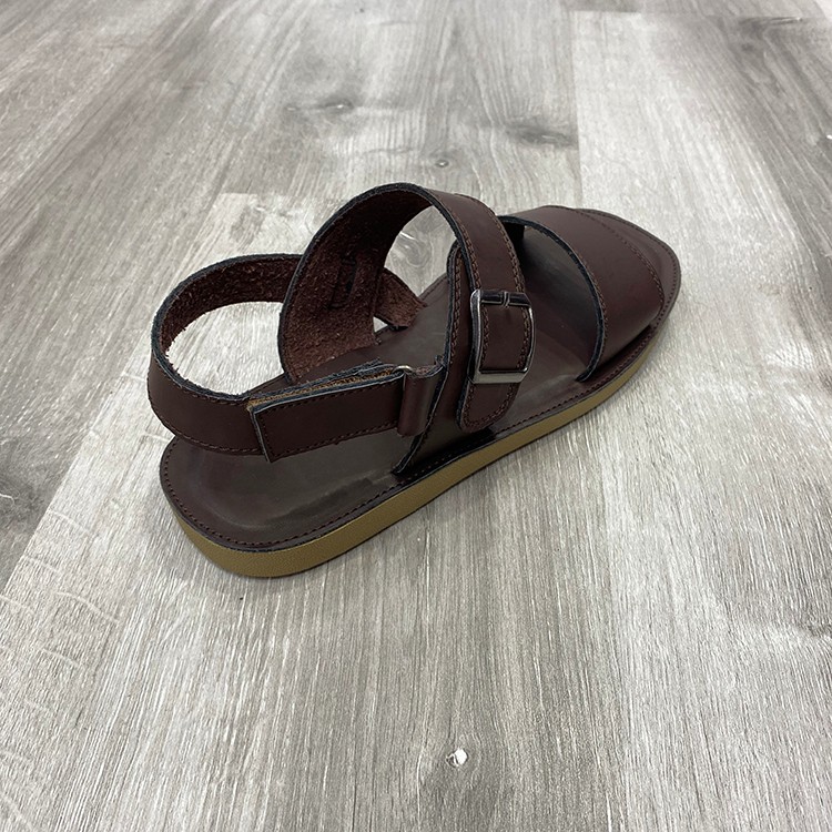 Men Sandals Summer open PU Leather classic beach shoes详情图3