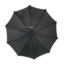 10骨黑色长柄伞成人新款手动直杆广告雨伞