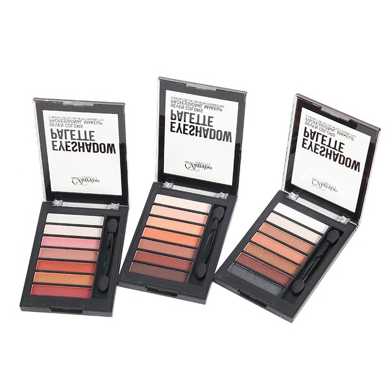 Davioo 7 Color Plastic Box Earth Color Eyeshadow Tray Is Not Easy To Decolorize D1850 full figure