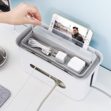 Layering cable board Cable box Power cable organizer Plastic strip storage box