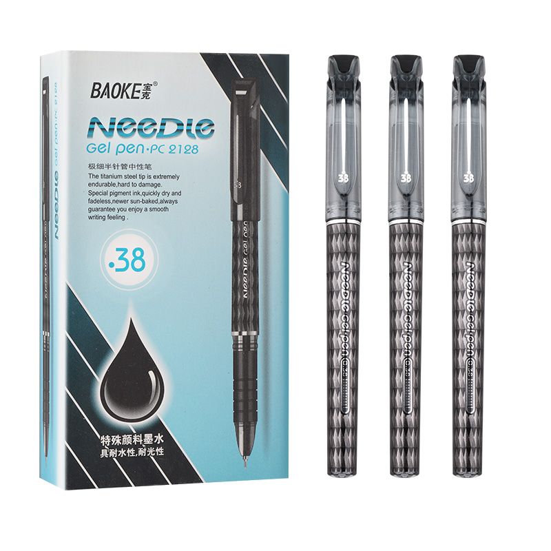 Pock Pen PC2128 ultra-fine half-needle pen Gel pen 0.38mm Application Scenario
