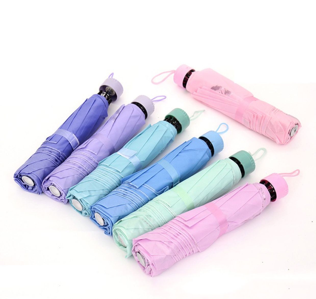 7-strand pearl umbrella, folding umbrella, foreign trade umbrella, street stall umbrella