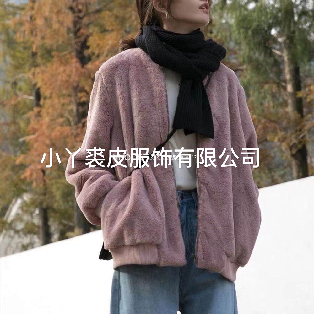 仿皮草外套夹克产品图