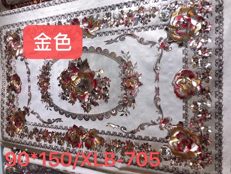 PVC gilded tablecloth, European-style tablecloth detail image 5
