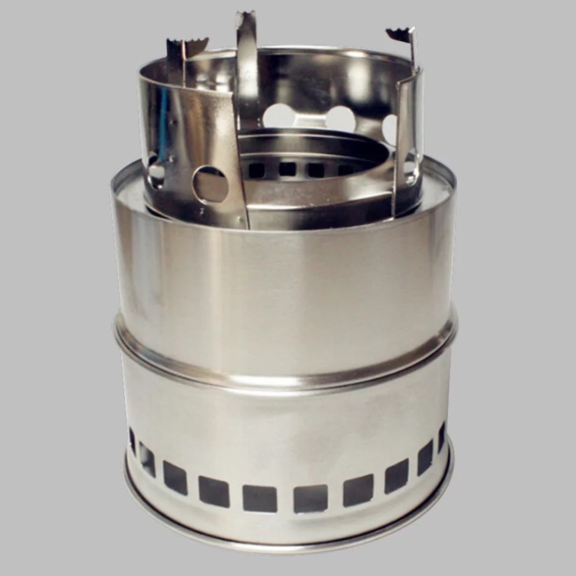 Outdoor camping picnic portable small wood stove thumbnail