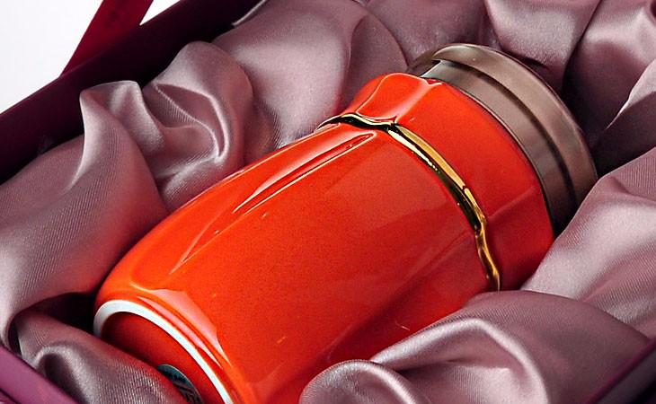 [dry tangxuan] porcelana en vivo dorada a oro xiaoyue xiahui tazas de cerámica con tazas de una sola capa 300ml detail image 1