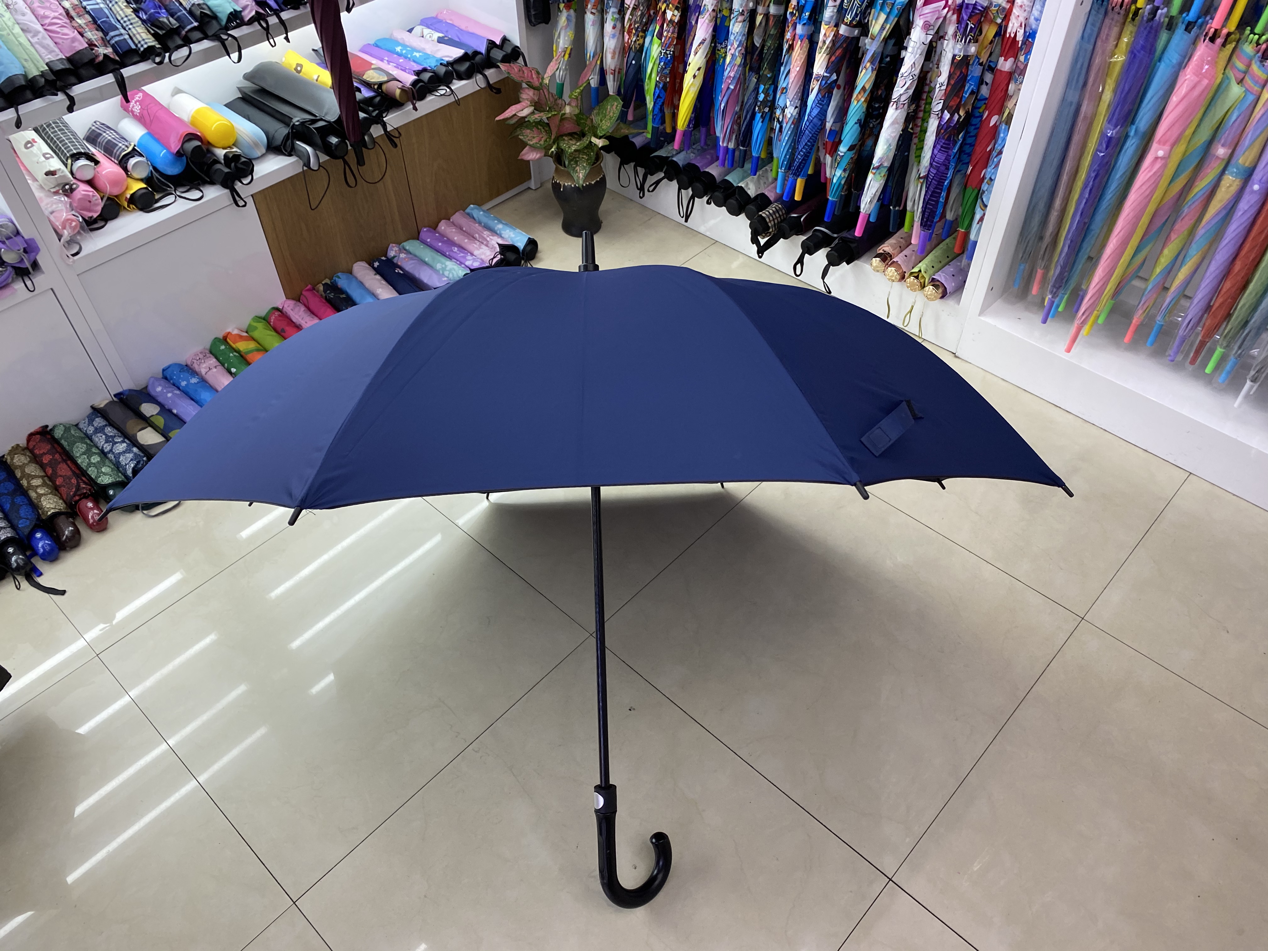 70cm black rubber umbrella details Picture