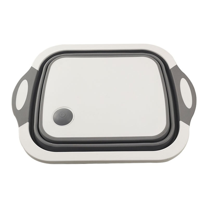 折叠菜板亚马逊新款多功能切菜板塑料便携洗菜盆厨房水槽一件代发详情图3
