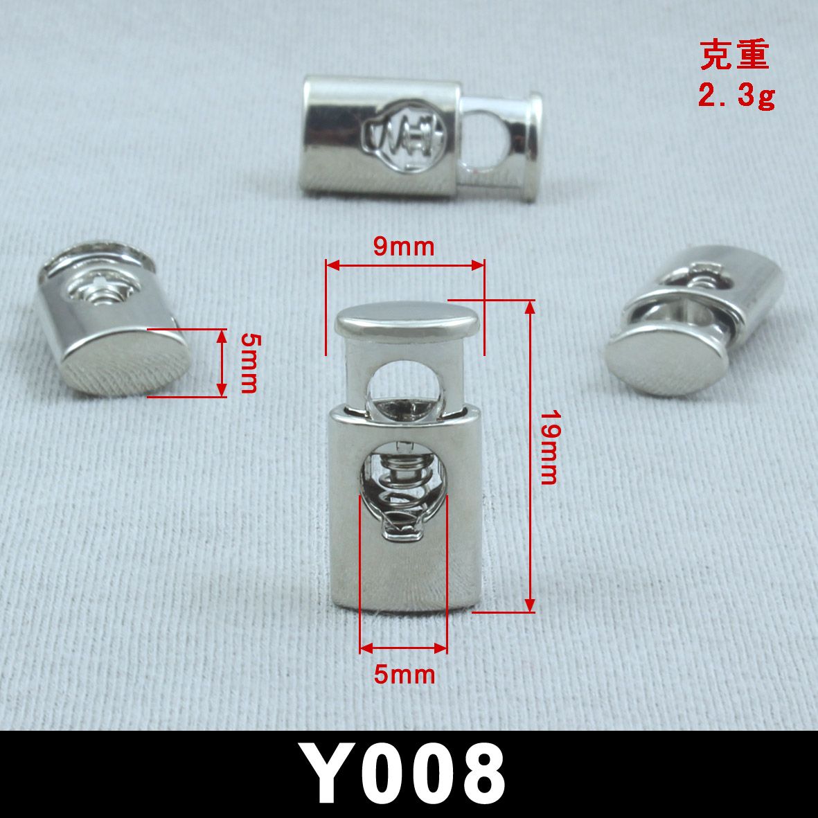 Metal alloy button hoodies, knitted sweaters, down jackets, pendant buttons, spring buttons, pendant bell buttons, rope buttons, pig nose buttons and accessories Specification image