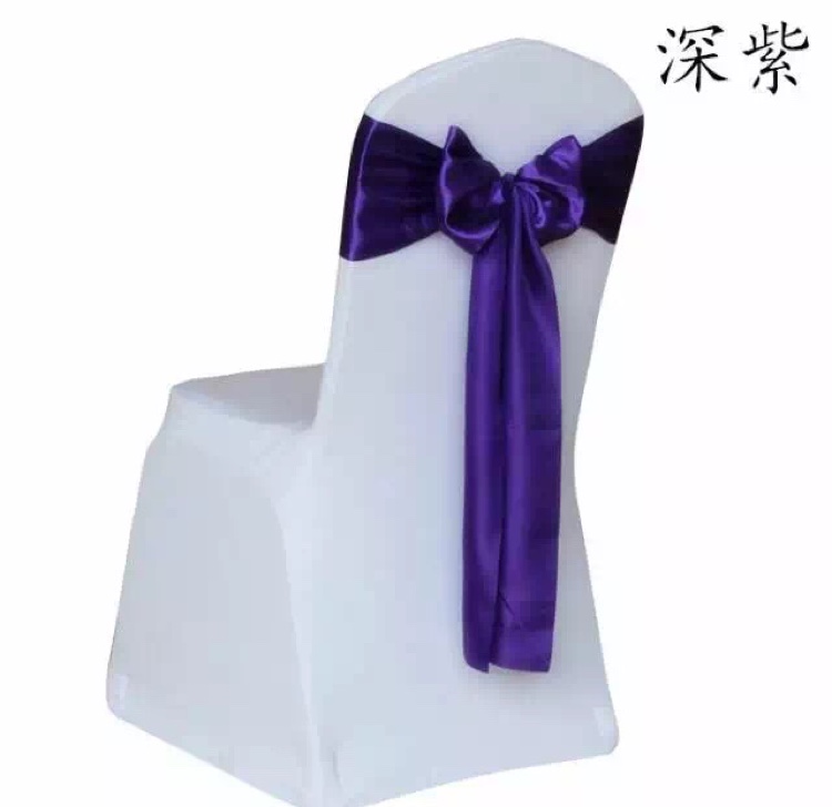 自系带蝴蝶结飘带椅背装饰