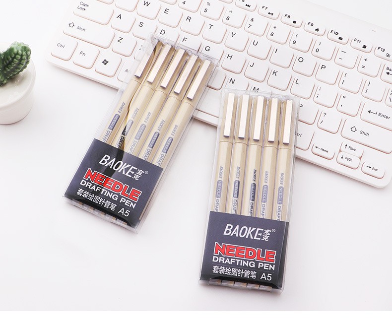 Factory direct sales of Pok A5 full-tip pen, black pen lead, multi-tip mixed set writing and drawing pen pic 13
