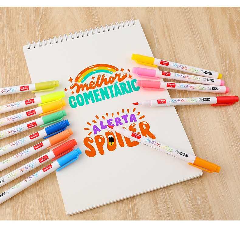 Factory direct sales of 3300-24 color non-fading graffiti and drawing pens, creative DIY colored fabric drawing pen sets pic 14