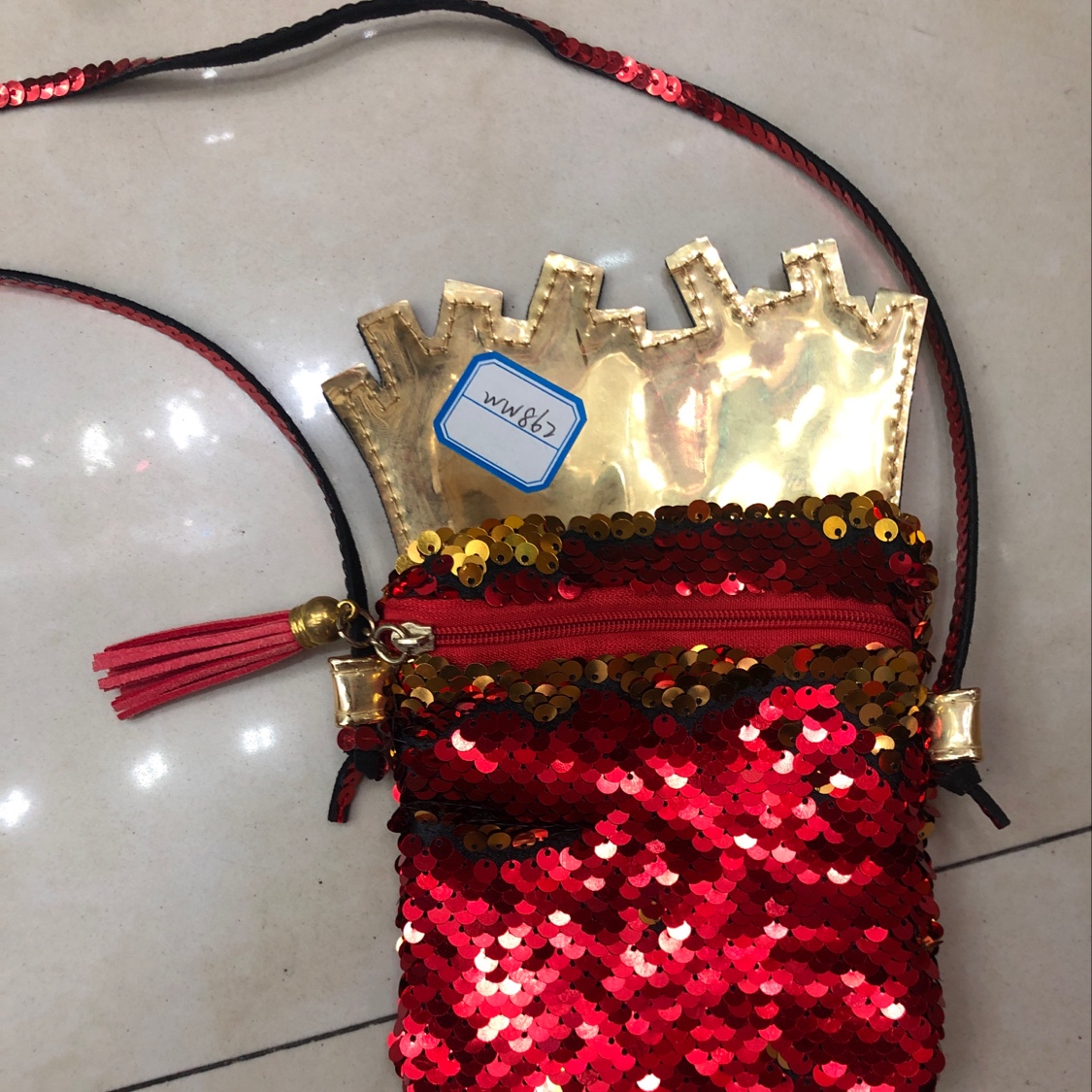 亮片斜挎单肩包产品图