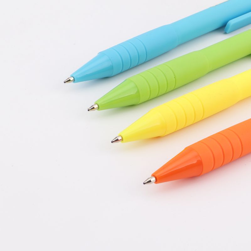 Wholesale of Pok B63 dual-color pen refill cartoon Ballpoint pen set and color push-type mixed writing Ballpoint pen Specification image