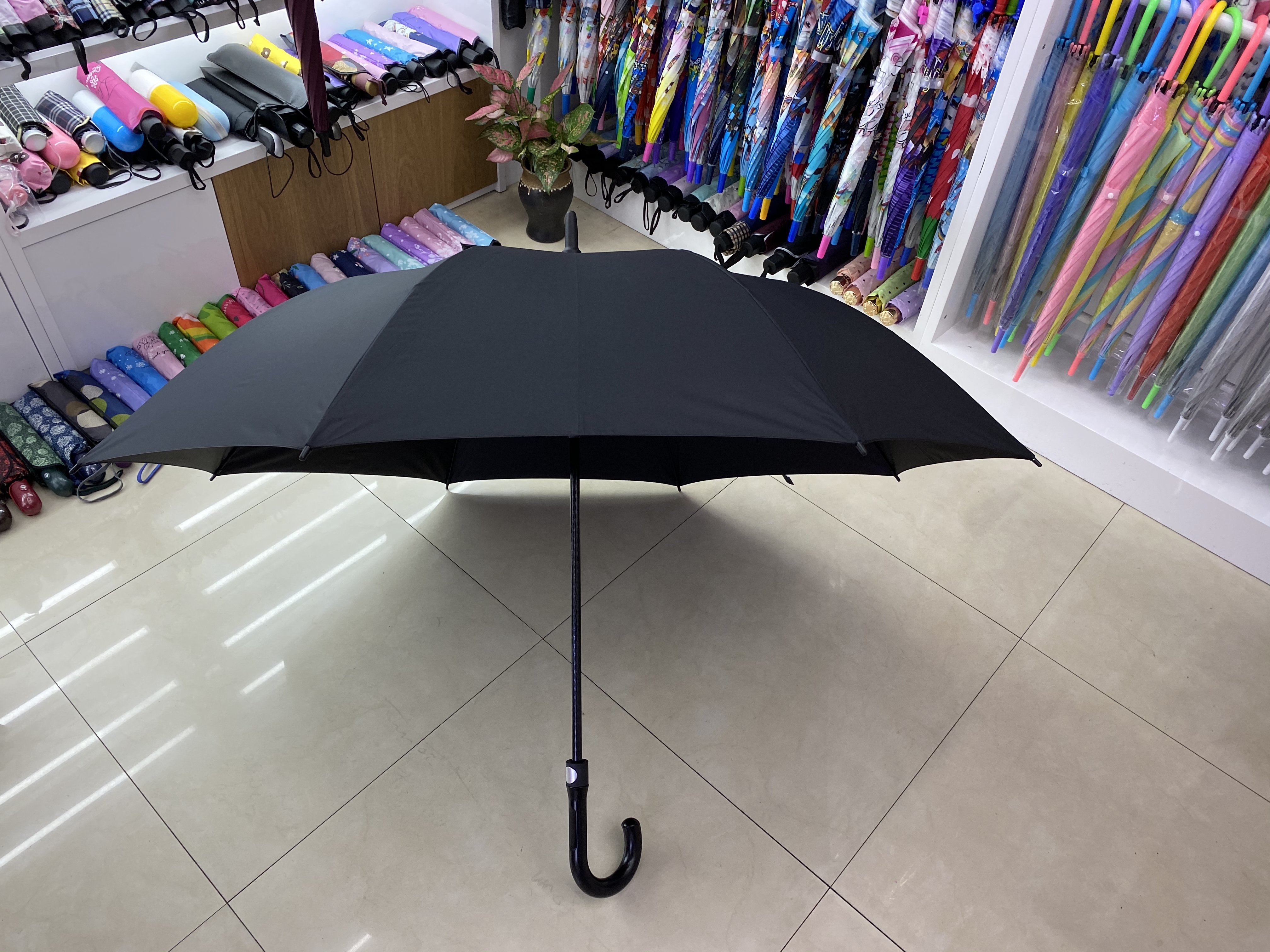 70cm black rubber umbrella Specification image