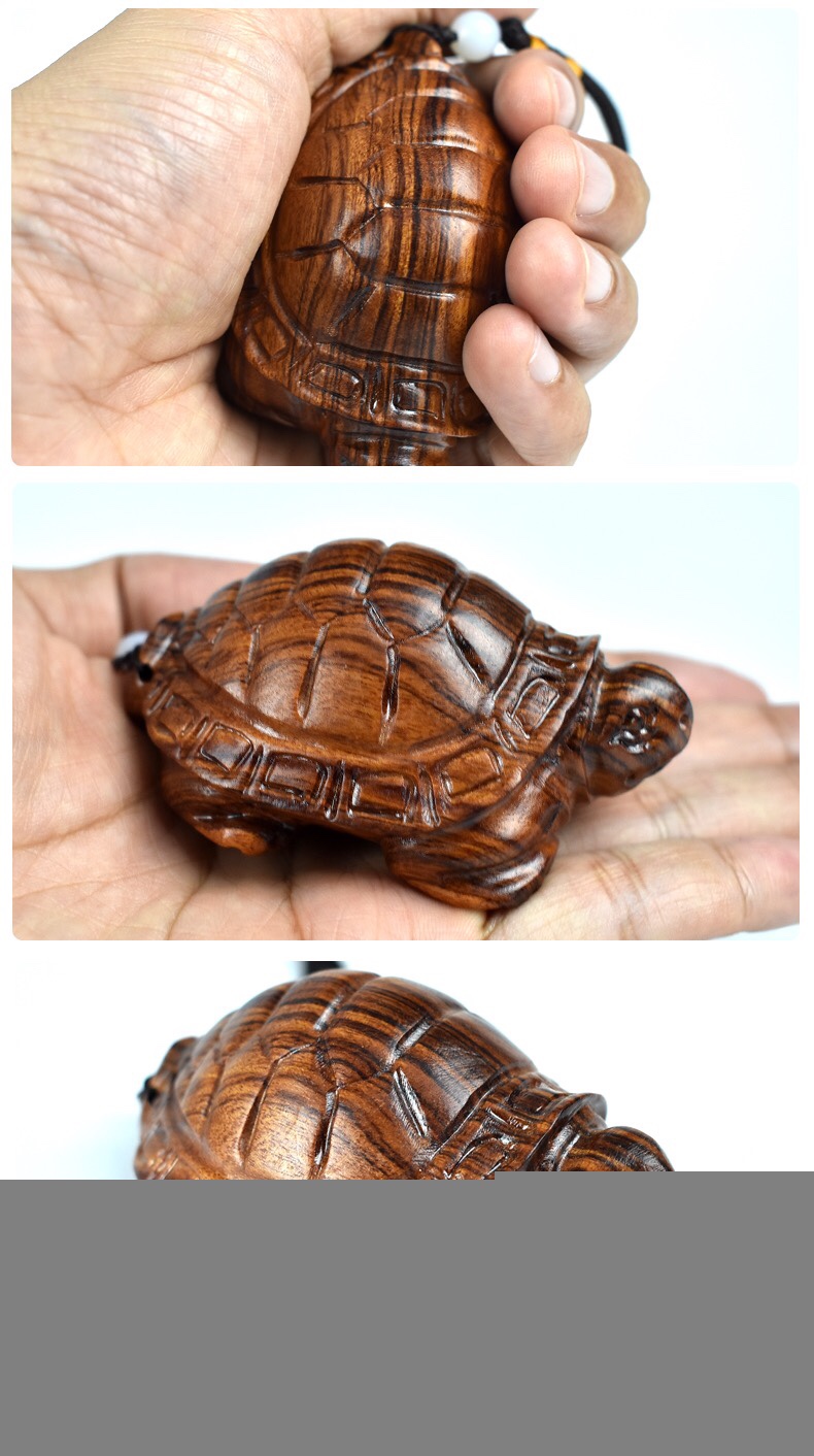 花梨木精雕富甲天下文玩手把件挂件装饰摆件详情图9