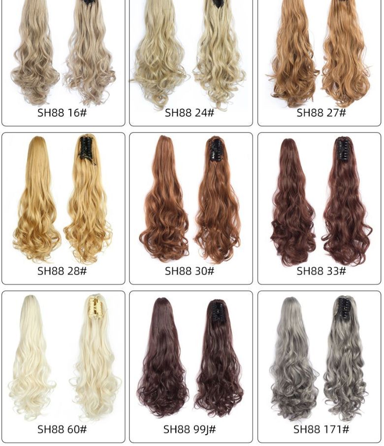 The new popular scratch-clip ponytail in Europe and America Application Scenario