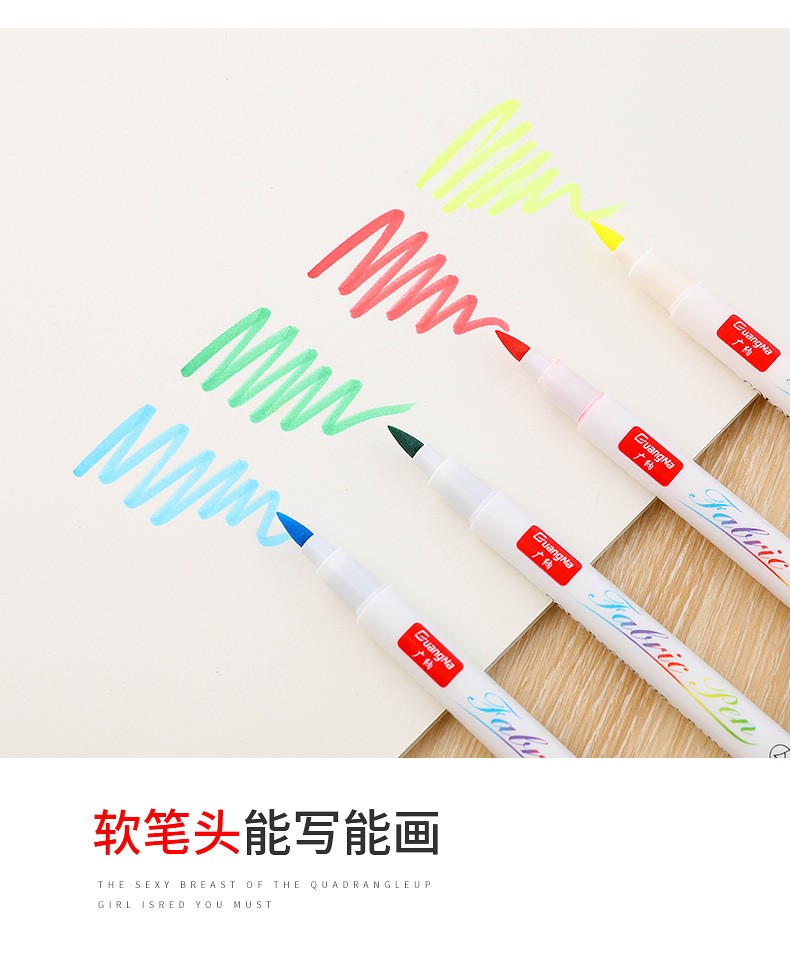 Factory direct sales of 3300-24 color non-fading graffiti and drawing pens, creative DIY colored fabric drawing pen sets pic 6