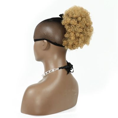 New best-selling caterpillar small hair bun, fluffy high-temperature silk wig, explosive hair bun Specification image