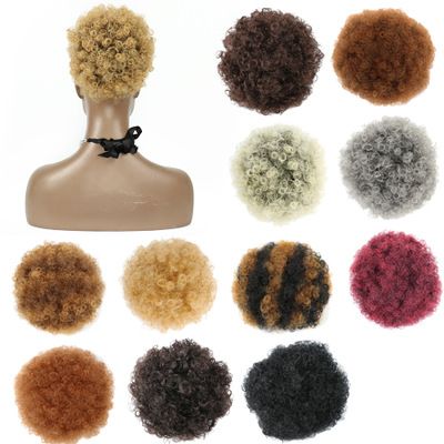 New best-selling caterpillar small hair bun, fluffy high-temperature silk wig, explosive hair bun
