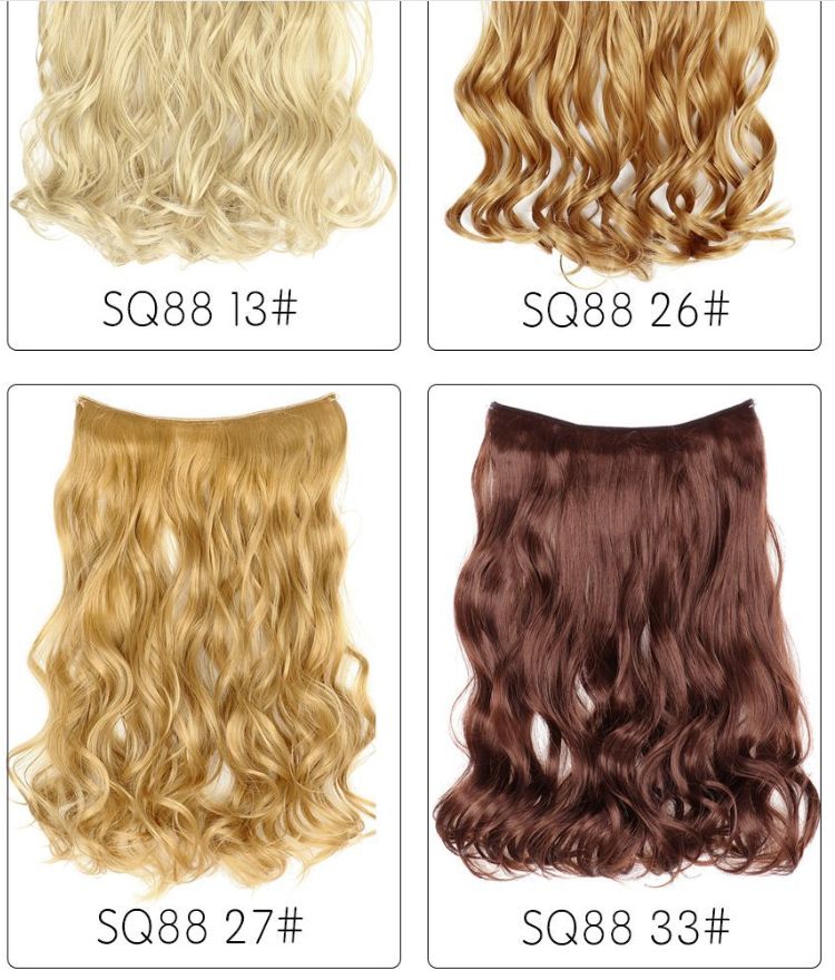New seamless hair extensions, fishline hair curls, and synthetic fiber fishline-style ponytail wigs Application Scenario