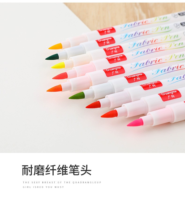 Factory direct sales of 3300-24 color non-fading graffiti and drawing pens, creative DIY colored fabric drawing pen sets pic 12