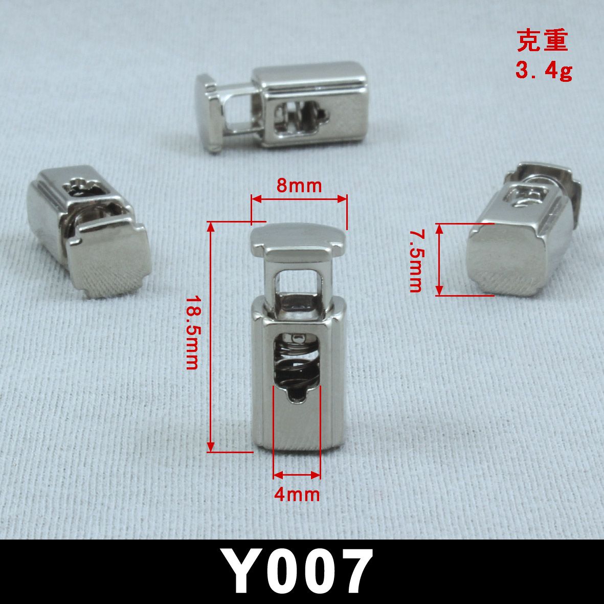 Metal alloy button hoodies, knitted sweaters, down jackets, pendant buttons, spring buttons, pendant bell buttons, rope buttons, pig nose buttons and accessories details Picture