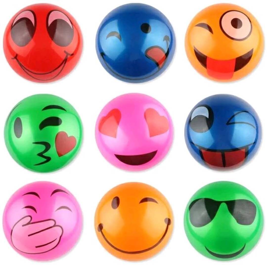 60克加厚的贴标球贴卡通标 数字标各种卡通人物PVC弹力卡通图案混花球详情5