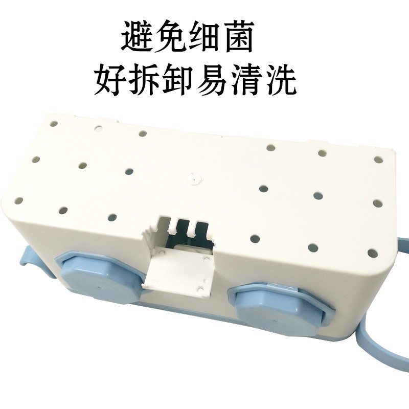 免打孔牙刷置物架 卫生间壁挂式抖音漱口牙杯挤牙膏器 厂家直销详情图12
