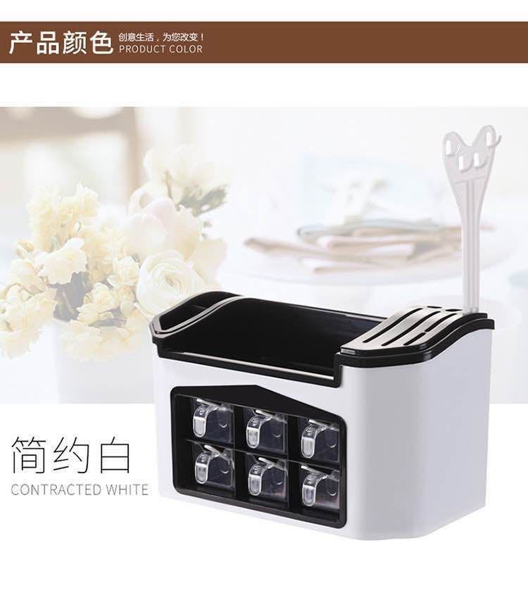 多功能厨房收纳套装厨房出具架调味料刀具组合置物架详情图1