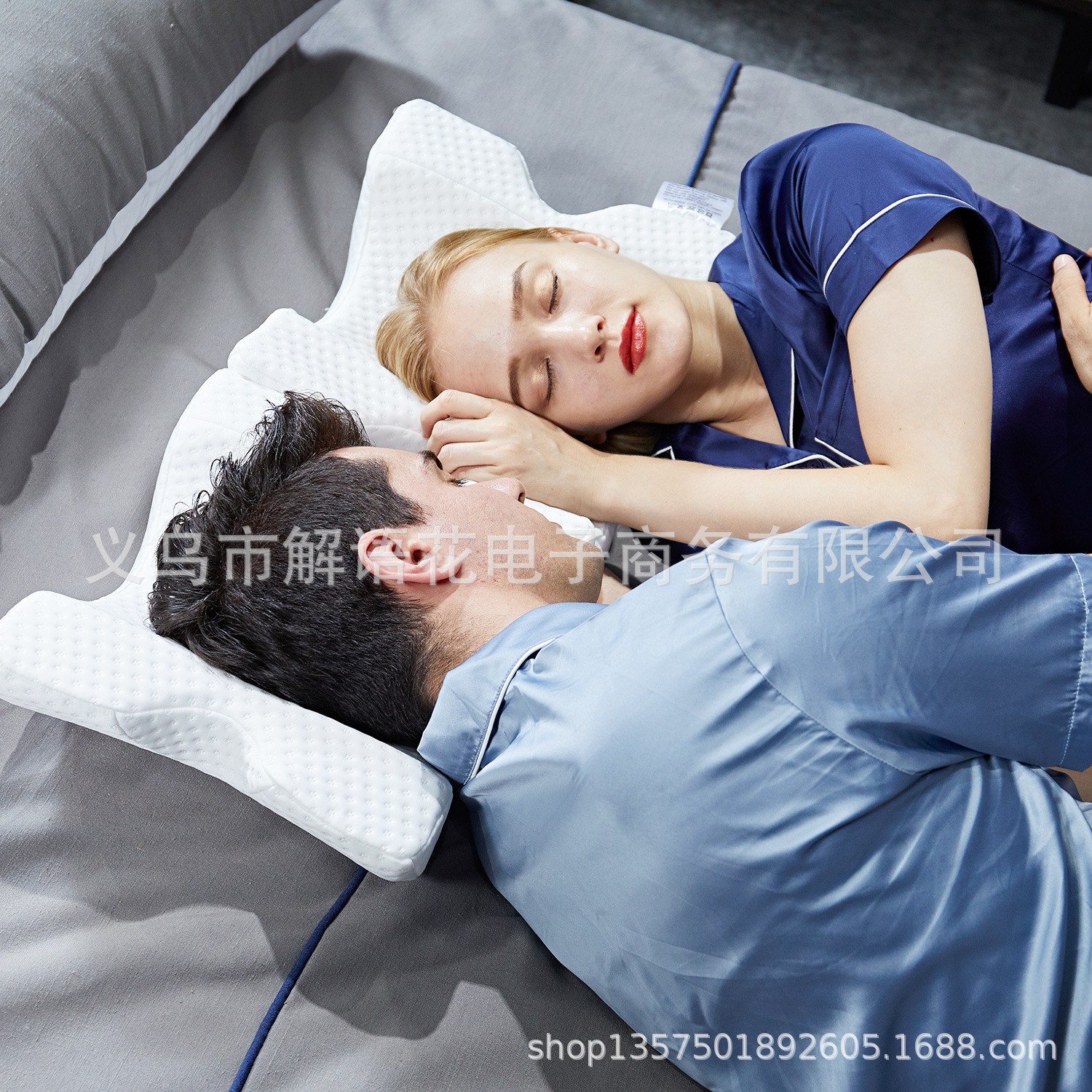厂家直销 外贸新款 情侣枕 X型枕 慢回弹记忆棉枕芯 跨境爆款详情图14