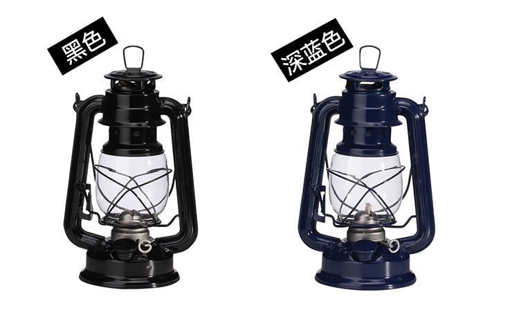 Type 235 outdoor camping, barbecue and fishing tent lamp/Mast lamp/horse lamp/kerosene lamp, traditional retro old-fashioned kerosene lamp, special shooting lamp for film and television Item Picture