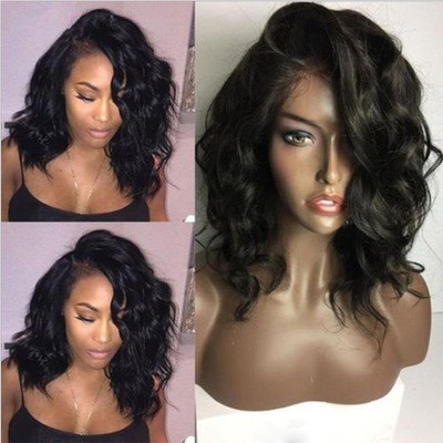 New best-selling European and American wigs, African small curly wigs, short curly hair synthetic fiber headsets detail image 1