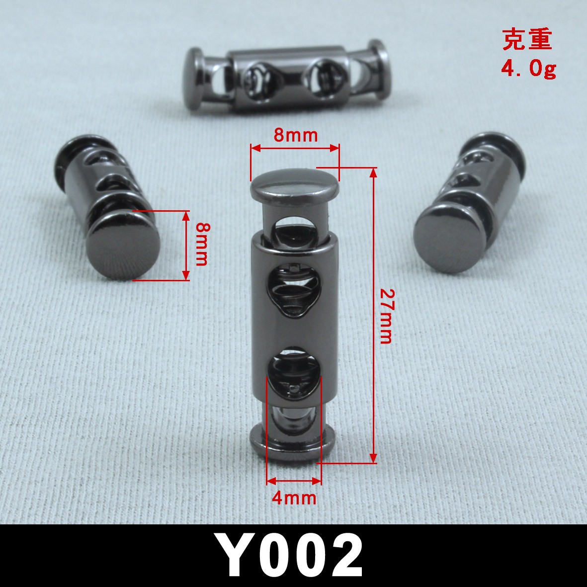Metal alloy button hoodies, knitted sweaters, down jackets, pendant buttons, spring buttons, pendant bell buttons, rope buttons, pig nose buttons and accessories detail image 4