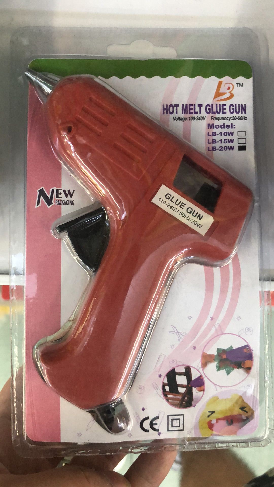 Small hot glue gun red thumbnail