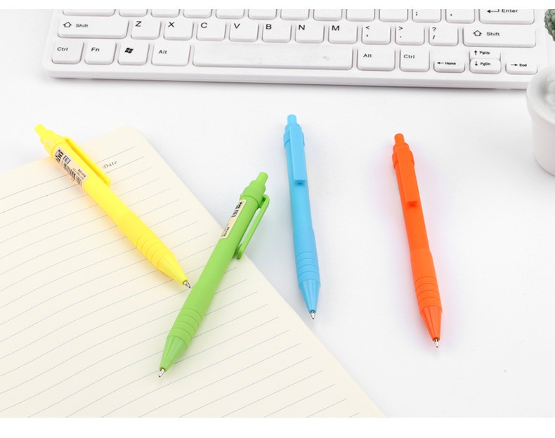 Wholesale of Pok B63 dual-color pen refill cartoon Ballpoint pen set and color push-type mixed writing Ballpoint pen pic 9
