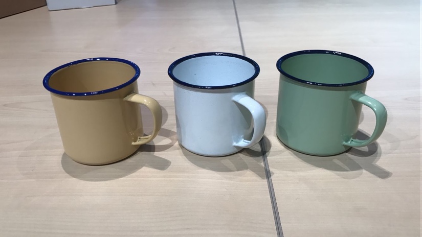 Vintage enamel cups thumbnail