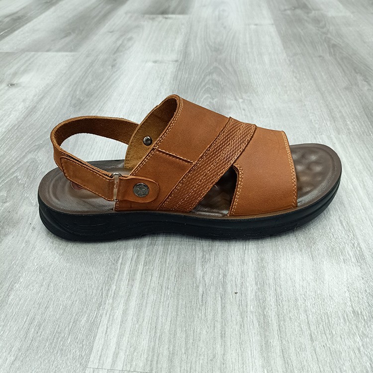 Black fashion leather sports new men sandals详情图2