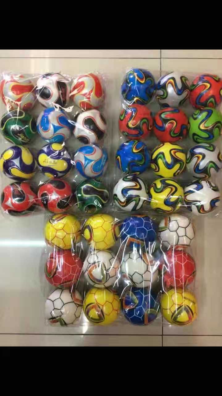 厂家定做76mmPU发泡笑脸球儿童减压发泄压力球PU弹力球实心海绵球卡通图案混 西瓜 足球详情8