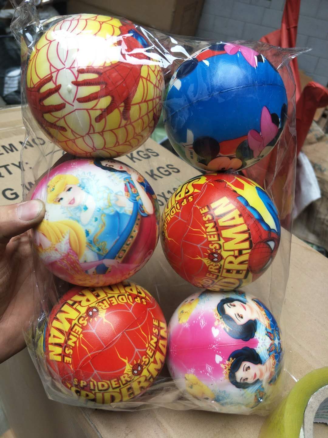 厂家定做76mmPU发泡笑脸球儿童减压发泄压力球PU弹力球实心海绵球卡通图案混 西瓜 足球详情17