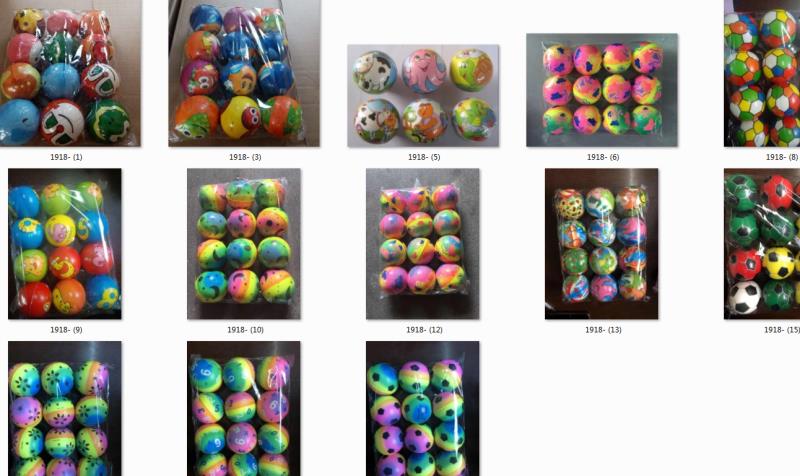 厂家定做76mmPU发泡笑脸球儿童减压发泄压力球PU弹力球实心海绵球卡通图案混 西瓜 足球详情7