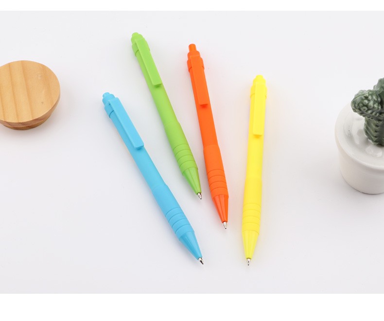 Wholesale of Pok B63 dual-color pen refill cartoon Ballpoint pen set and color push-type mixed writing Ballpoint pen pic 10