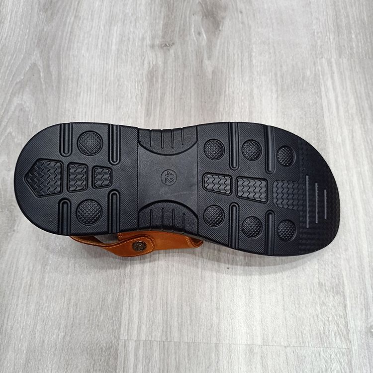 Black fashion leather sports new men sandals详情图5