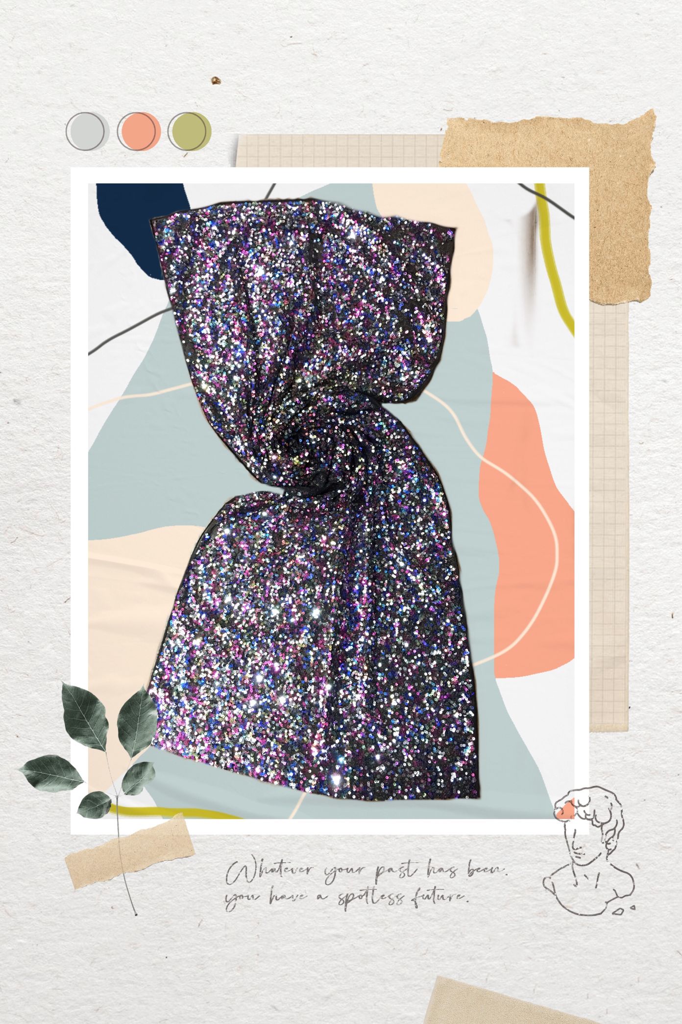 Colorful star-studded shawl shawl
