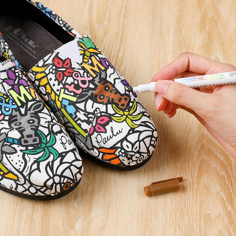 Factory direct sales of 3300-24 color non-fading graffiti and drawing pens, creative DIY colored fabric drawing pen sets details Picture