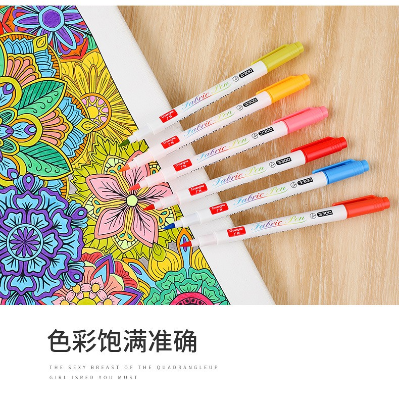 Factory direct sales of 3300-24 color non-fading graffiti and drawing pens, creative DIY colored fabric drawing pen sets pic 10