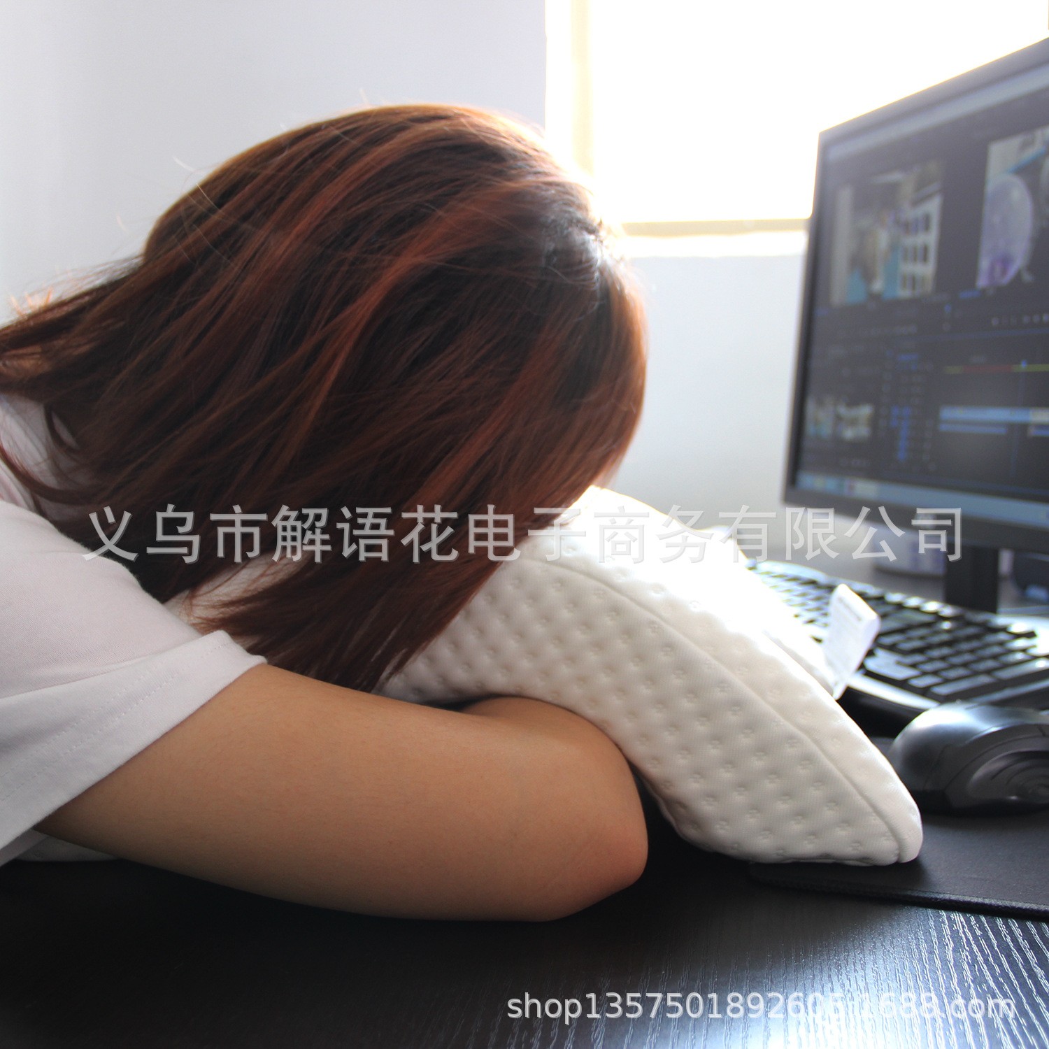 厂家直销 外贸新款 情侣枕 X型枕 慢回弹记忆棉枕芯 跨境爆款详情图4