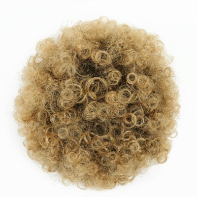 New best-selling caterpillar small hair bun, fluffy high-temperature silk wig, explosive hair bun detail image 4